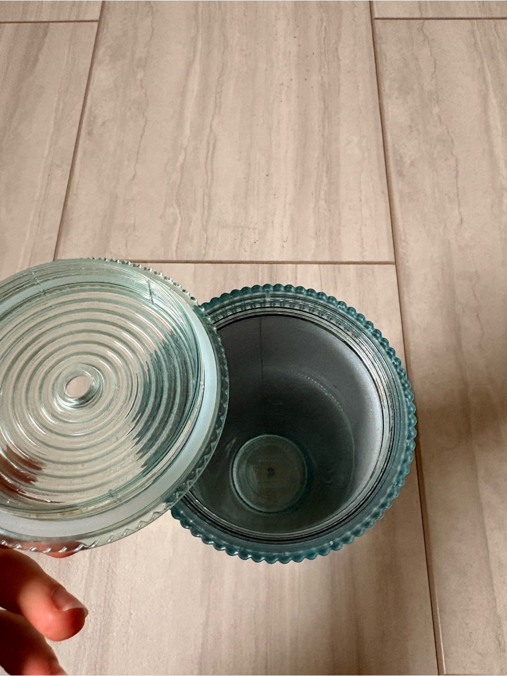Starbucks 24oz Aqua Blue Iridescent Ribbed Cold Cup Tumbler Siren no straw - Picture 5 of 6